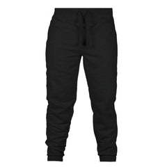 Stylish Black Jogger Pants With Adjustable Drawstring For Everyday Wear