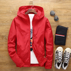 Stylish Men's Hooded Jacket - Perfect For Casual Outings