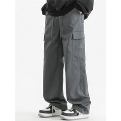 Stylish Wide-Leg Cargo Pants for Men - Perfect for Casual and Streetwear Outfits