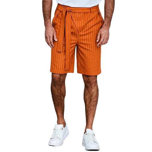 Men's Spring/Summer Fashion Striped Casual Knee-Length Shorts MTA0798D6K