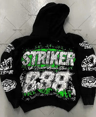 Striker Graphic Hoodie - Perfect for Racing Enthusiasts and Casual Wear