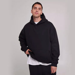 Oversized Hoodie with Stylish Layering Design for Men