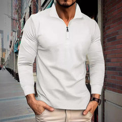 Men's Stylish Quarter-Zip Pullover For Casual And Outdoor Wear