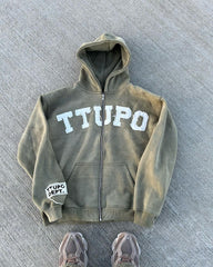 Stylish Hooded Sweatshirt with Bold Lettering for Casual Wear