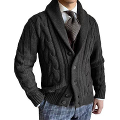 Stylish Cable Knit Cardigan For Men - Perfect For Casual And Formal Occasions