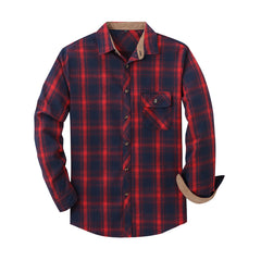 Classic Plaid Long Sleeve Shirt For Men - Stylish And Comfortable Design