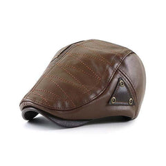 MEN'S PATCHWORK LEATHER HAT