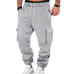 Men's Loose Sports Hooded Sweatshirt And Sports Pants Set 40057919Y