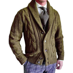 Stylish Cable Knit Cardigan For Men - Perfect For Casual And Formal Occasions