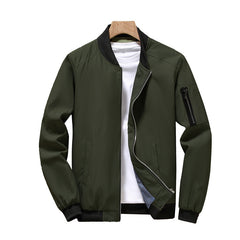 Men's Military-Style Bomber Jacket - Stylish And Functional For Everyday Wear