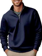 Men's Stylish Quarter-Zip Pullover for Casual and Active Wear