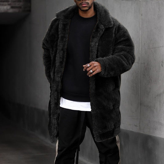 Stylish Faux Fur Coat for Men - Perfect for Winter Outfits