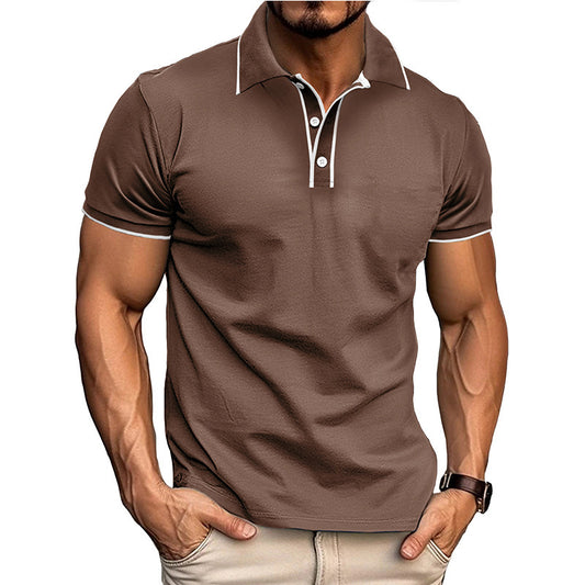 Men's Stylish Olive Green Polo Shirt - Perfect for Casual and Formal Occasions