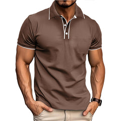 Men's Stylish Olive Green Polo Shirt - Perfect for Casual and Formal Occasions