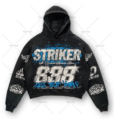 Striker Graphic Hoodie - Perfect for Racing Enthusiasts and Casual Wear
