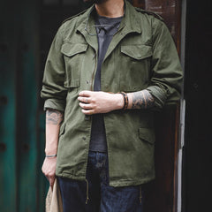 Military-Style Utility Jacket for Men - Perfect for Casual and Outdoor Adventures
