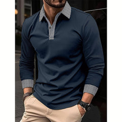 Stylish Men's Long Sleeve Polo Shirts - Perfect For Casual And Formal Occasions