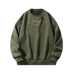 Olive Green Adventure Sweatshirt - Perfect For Casual And Outdoor Activities