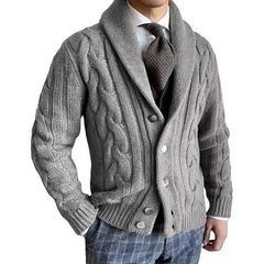 Stylish Cable Knit Cardigan For Men - Perfect For Casual And Formal Occasions