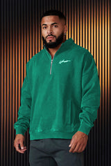 Stylish Half-Zip Sweatshirt for Men - Perfect for Casual and Sporty Looks