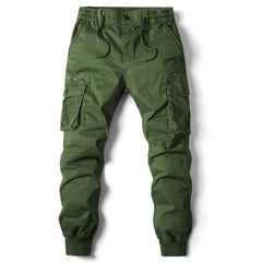 Men's Cargo Pants With Adjustable Waistband And Multiple Pockets For Outdoor Activities