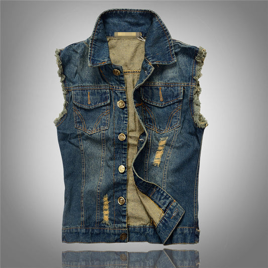 Stylish Denim Vest for Men - Perfect for Casual and Trendy Looks