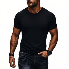 Men's Cotton Blend Crew Neck Short Sleeve T-Shirt MTA0114D9X