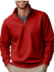 Men's Stylish Quarter-Zip Pullover for Casual and Active Wear
