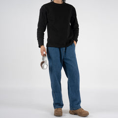 Classic Straight Fit Denim Jeans for Men - Perfect for Casual and Workwear