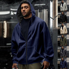 Stylish Zip-Up Hoodie for Men - Perfect for Casual and Sporty Looks
