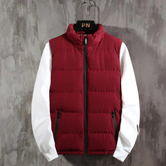 Men's Quilted Puffer Vest - Stylish and Warm Winter Outerwear for Everyday Use