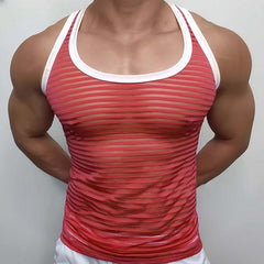 Men's Slim Fit Striped Tank Top MTA1823C8X