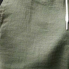 Men's Light Army Green Solid Color Breathable Casual Shorts 15737769P