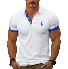 Men's Spring Fashion Classic Contrast Color Stitching Golf Polo Shirt MTA0162D7K