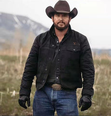 Men's Washed Casual Cowboy Jacket - Yellowstone-Inspired Design, Stylish for Outdoor Adventures
