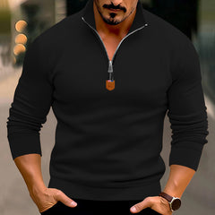 Men's Stylish Half-Zip Pullover for Casual and Sporty Looks