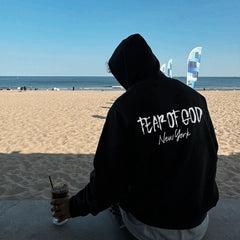 Oversized Hoodie with Bold Back Print for Urban Style