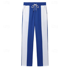 Stylish Color-Block Track Pants for Men - Perfect for Casual and Sporty Looks