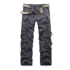 Men's Outdoor Vintage Washed Cotton Washed Multi-pocket Tactical Pants