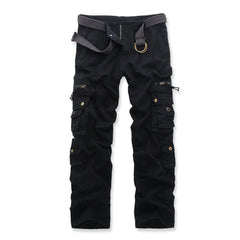 Men's Outdoor Vintage Washed Cotton Washed Multi-pocket Tactical Pants