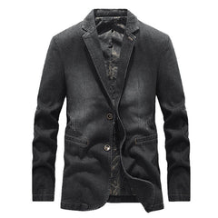 Stylish Denim Blazer for Men - Perfect for Casual and Semi-Formal Occasions