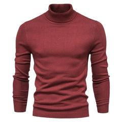High Neck Knit Sweater for Men - Stylish and Comfortable Winter Wear