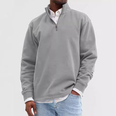 Stylish Quarter-Zip Pullover For Everyday Wear