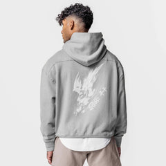 Green Hoodie with Unique Graphic Design for Casual Wear