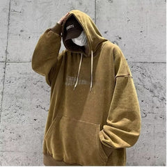 Oversized Graphic Hoodie with Classic Art Print for Men