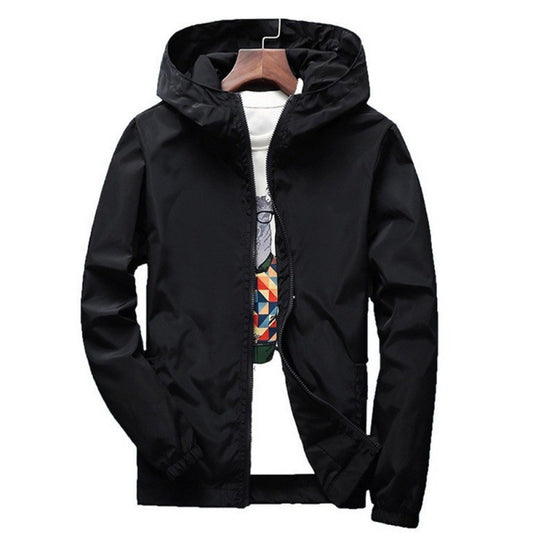 Stylish Men's Hooded Jacket - Perfect for Casual and Outdoor Activities