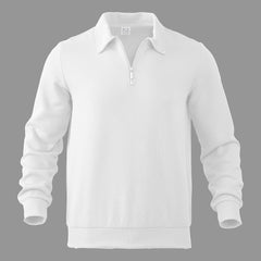 Men's Stylish Quarter-Zip Sweater with Textured Design for Casual and Formal Wear