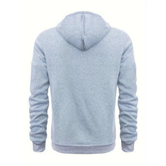 Men's Casual Multi-pocket Loose Sports Hoodie 51568546M