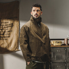 Men's High-Collar Utility Jacket - Perfect for Casual and Outdoor Adventures