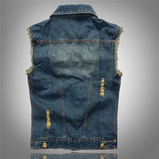 Stylish Denim Vest for Men - Perfect for Casual and Trendy Looks